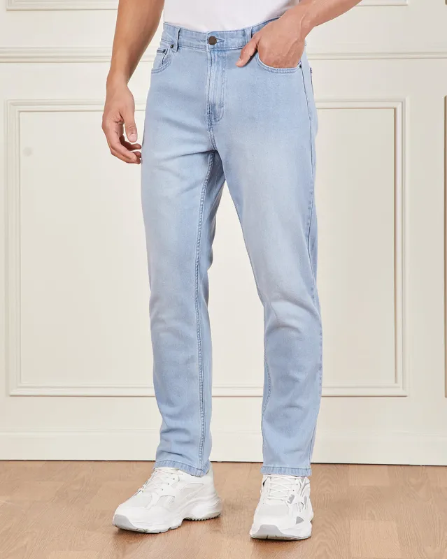 Men Blue Straight Fit Denim Jeans sold by Redtag