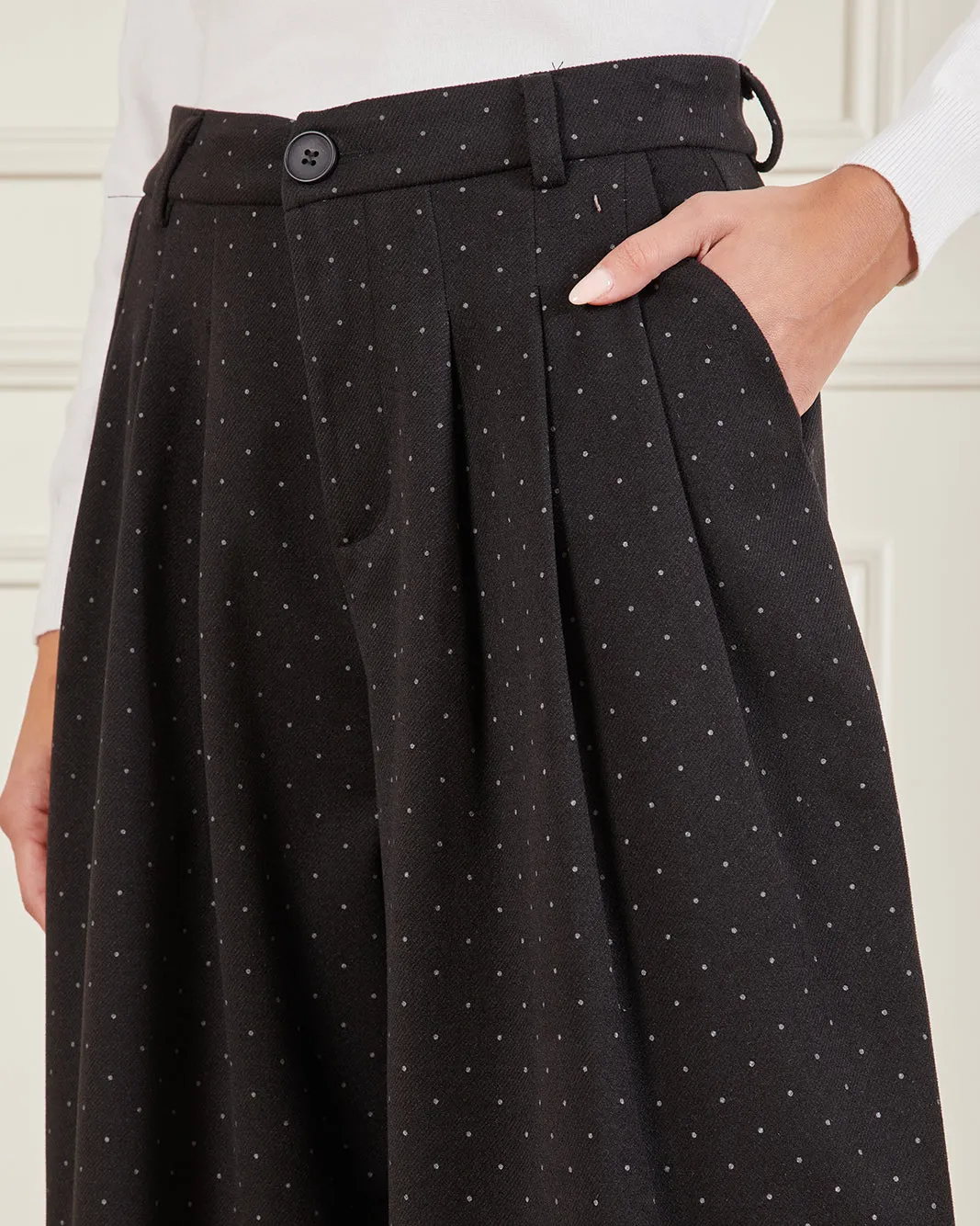 Women Black Wide Leg Trouser sold by Redtag product image thumbnail 4