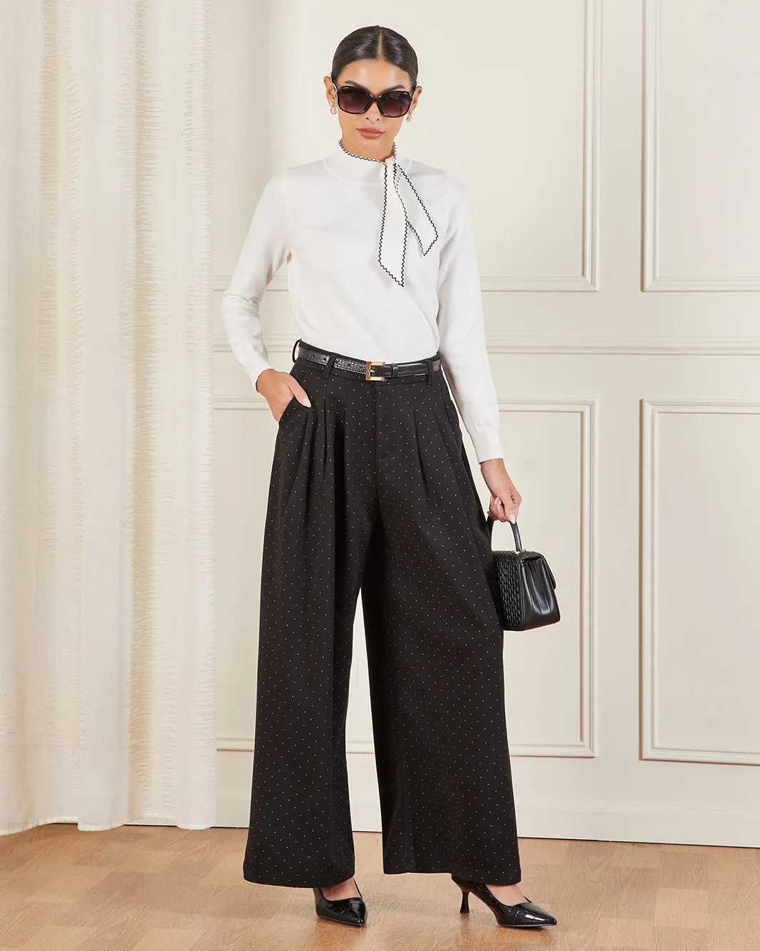 Women Black Wide Leg Trouser sold by Redtag product image thumbnail 2