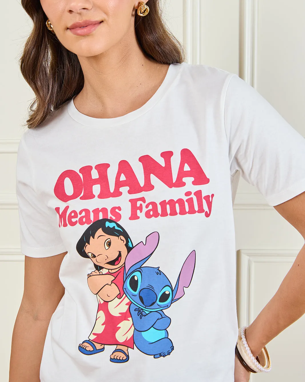 Women Ivory Stitch Graphic T-Shirt sold by Redtag product image thumbnail 4