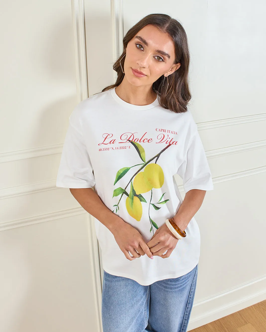 Women White Printed T-Shirt sold by Redtag product image thumbnail 5