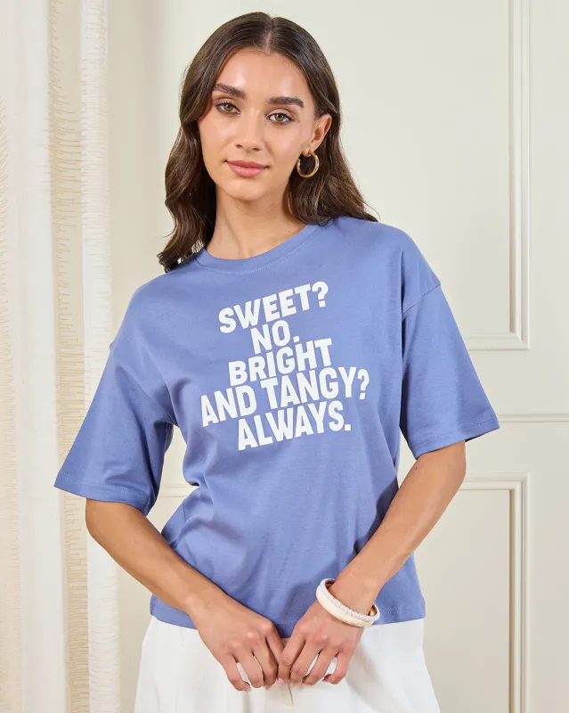 Women Mauve Printed T-Shirt sold by Redtag