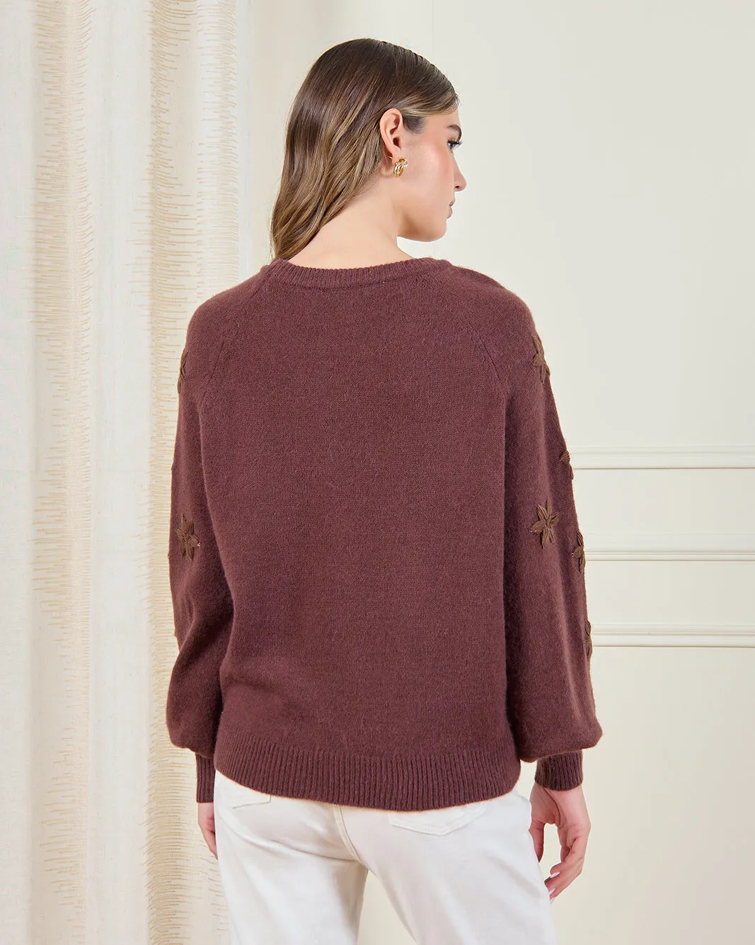 Women Brown Embroidered Pullover sold by Redtag product image thumbnail 3