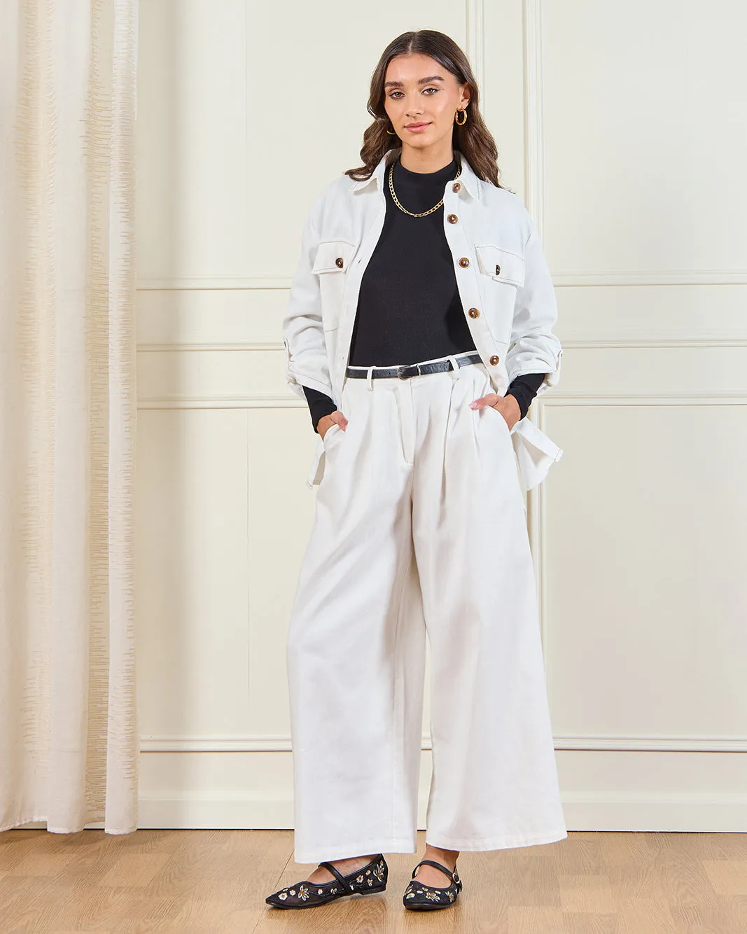 Women Black Basic High Neck T-Shirt sold by Redtag product image thumbnail 2