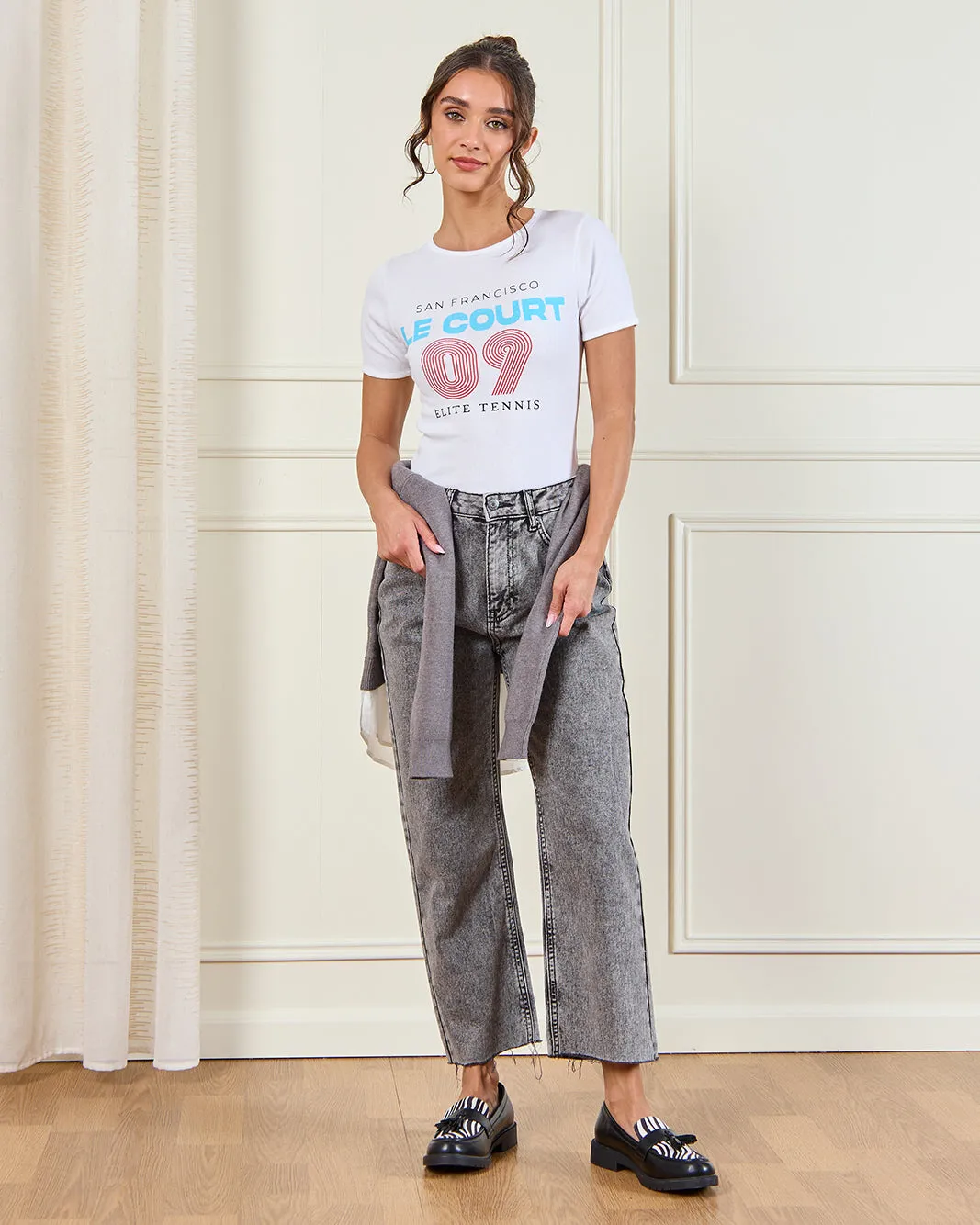 Women White Printed T-Shirt sold by Redtag product image thumbnail 2