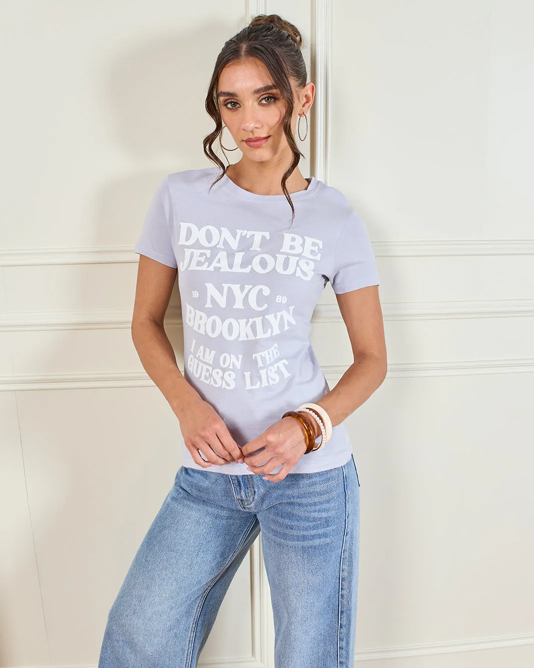 Women Lilac Printed T-Shirt sold by Redtag product image thumbnail 5