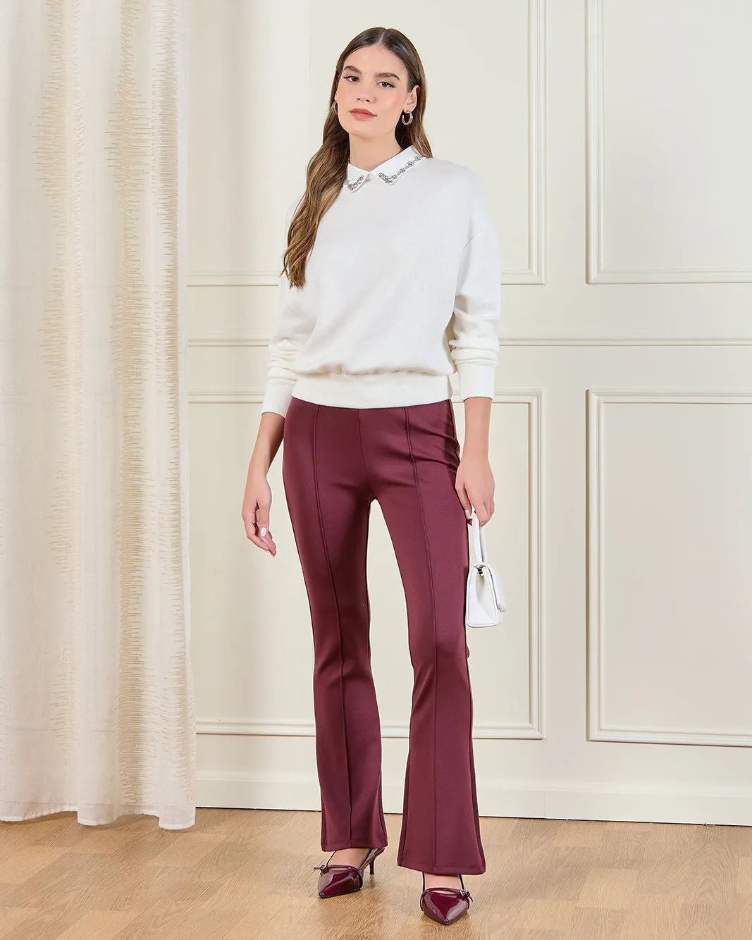 Women Ivory Embellished Pullover sold by Redtag product image thumbnail 2