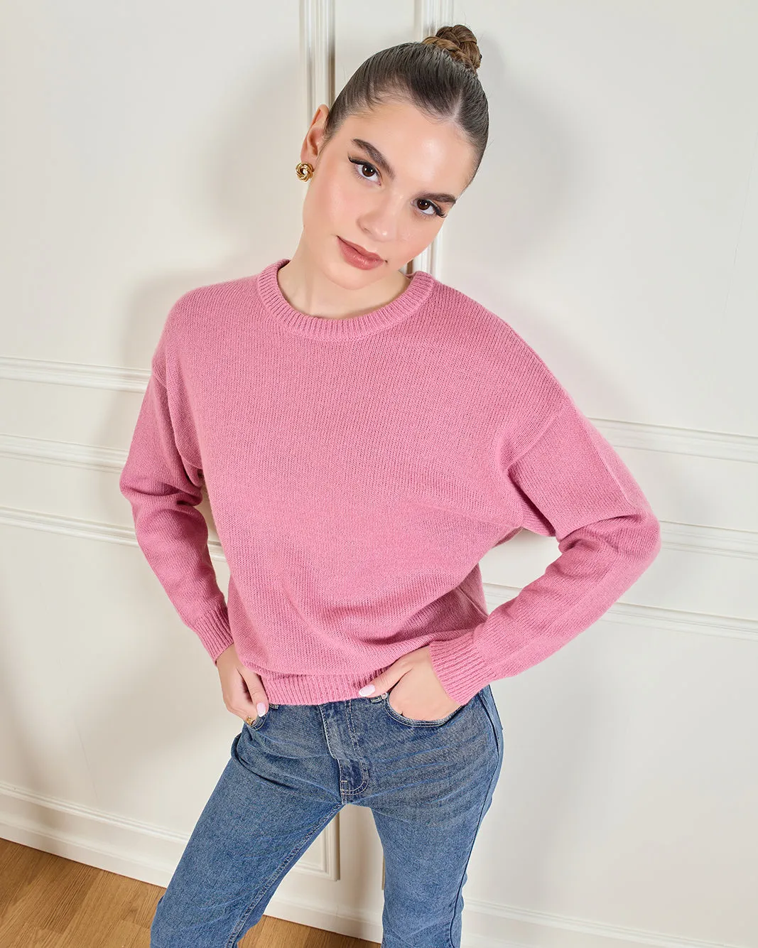 Women Pink Knitted Pullover sold by Redtag product image thumbnail 5