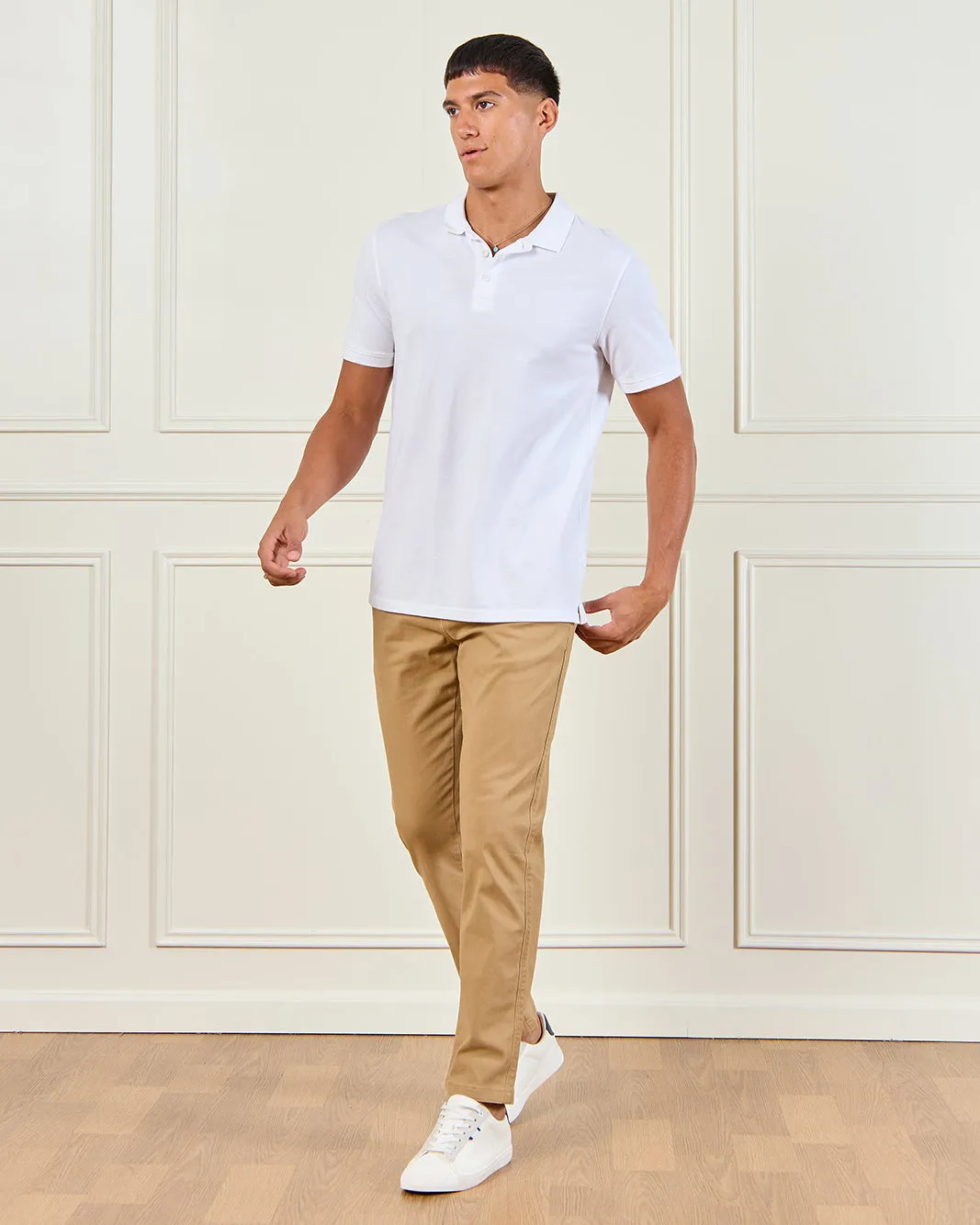Men Beige Casual Trousers sold by Redtag product image thumbnail 2