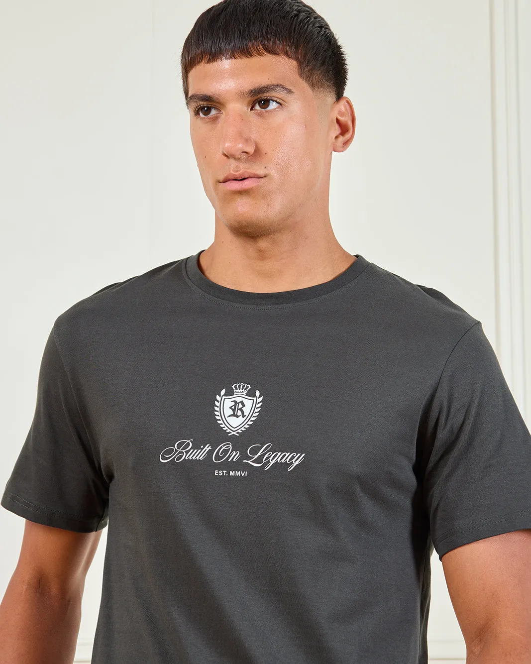 Men Charcoal Printed T-Shirt sold by Redtag product image thumbnail 4