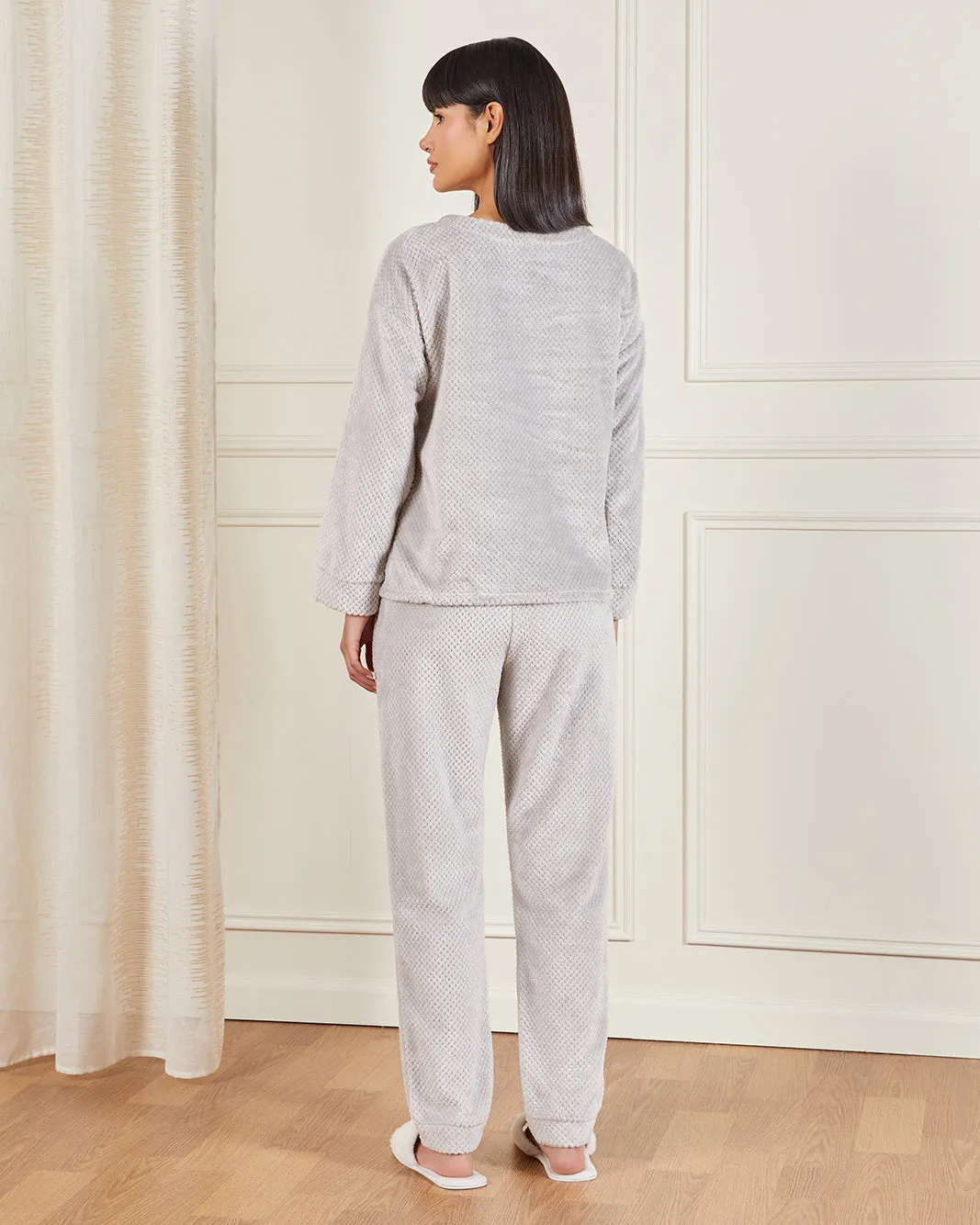 Women Grey Penguin Pyjama Set (2 Piece Set) sold by Redtag product image thumbnail 4