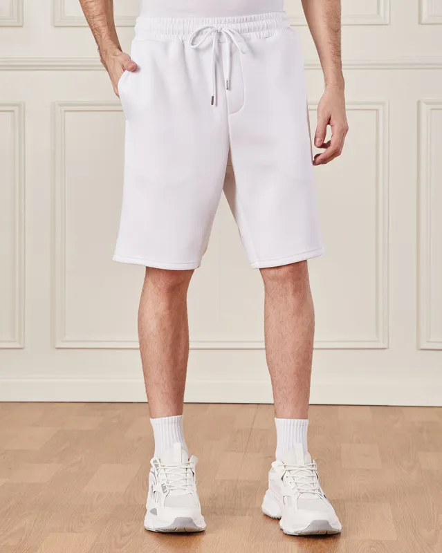 Men White Lounge Shorts sold by Redtag