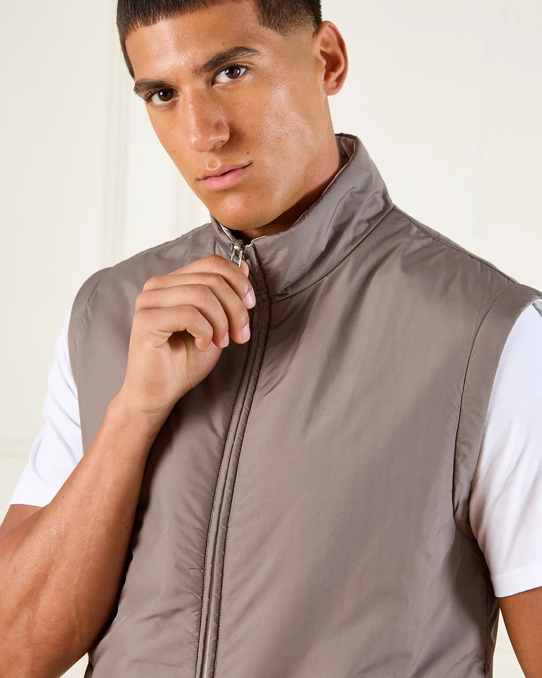 Men Beige Reversable Arab Jacket sold by Redtag product image thumbnail 4