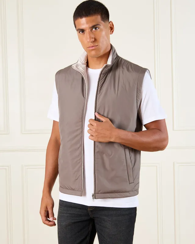 Men Beige Reversable Arab Jacket sold by Redtag