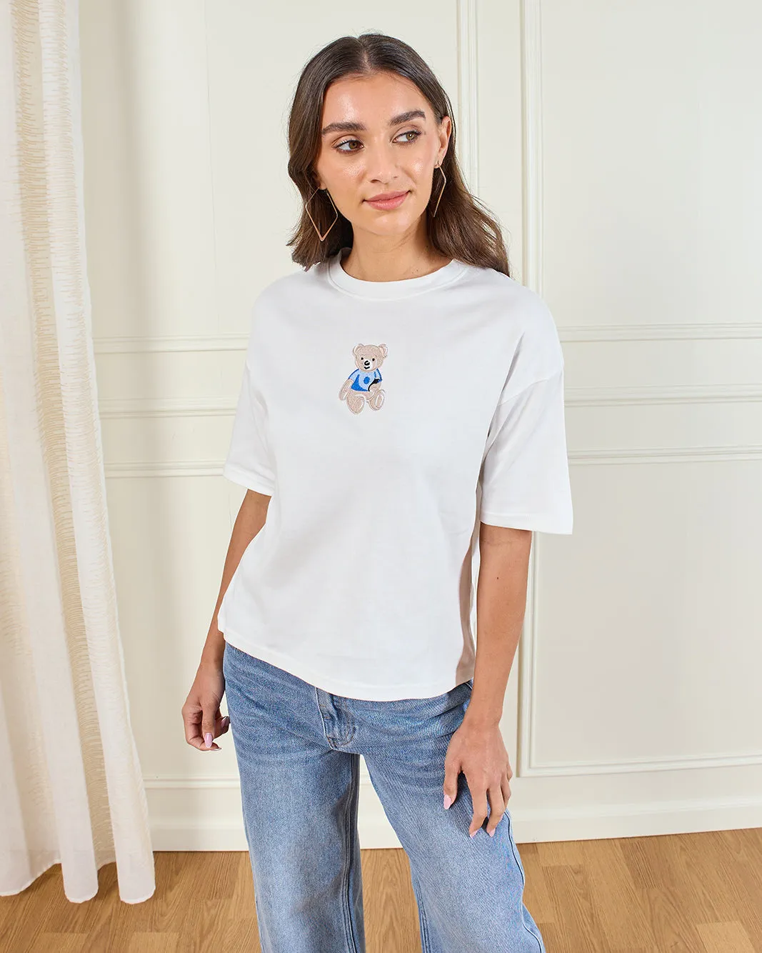 Women Ivory Printed T-Shirt sold by Redtag product image thumbnail 5