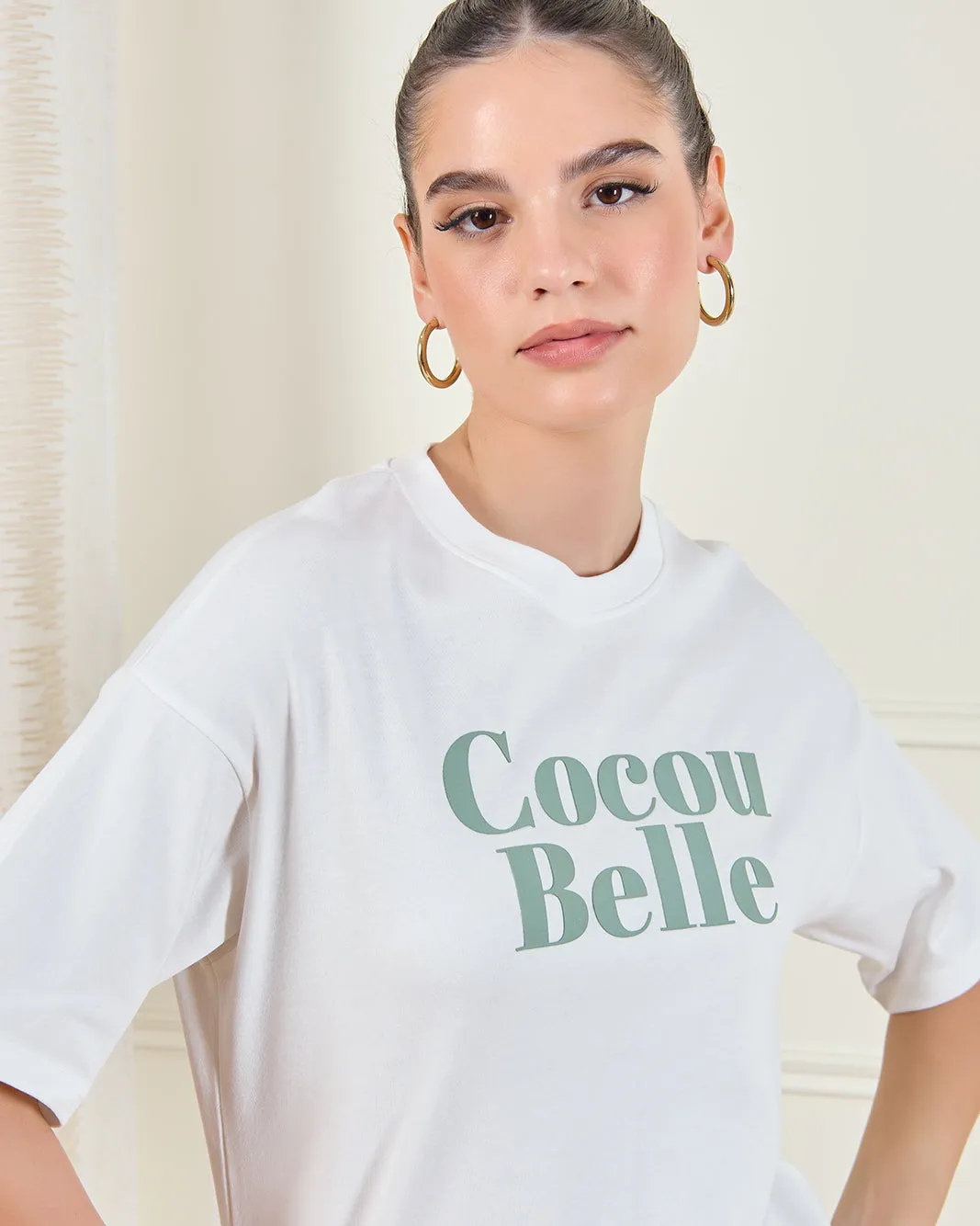 Women White Printed T-Shirt sold by Redtag product image thumbnail 4