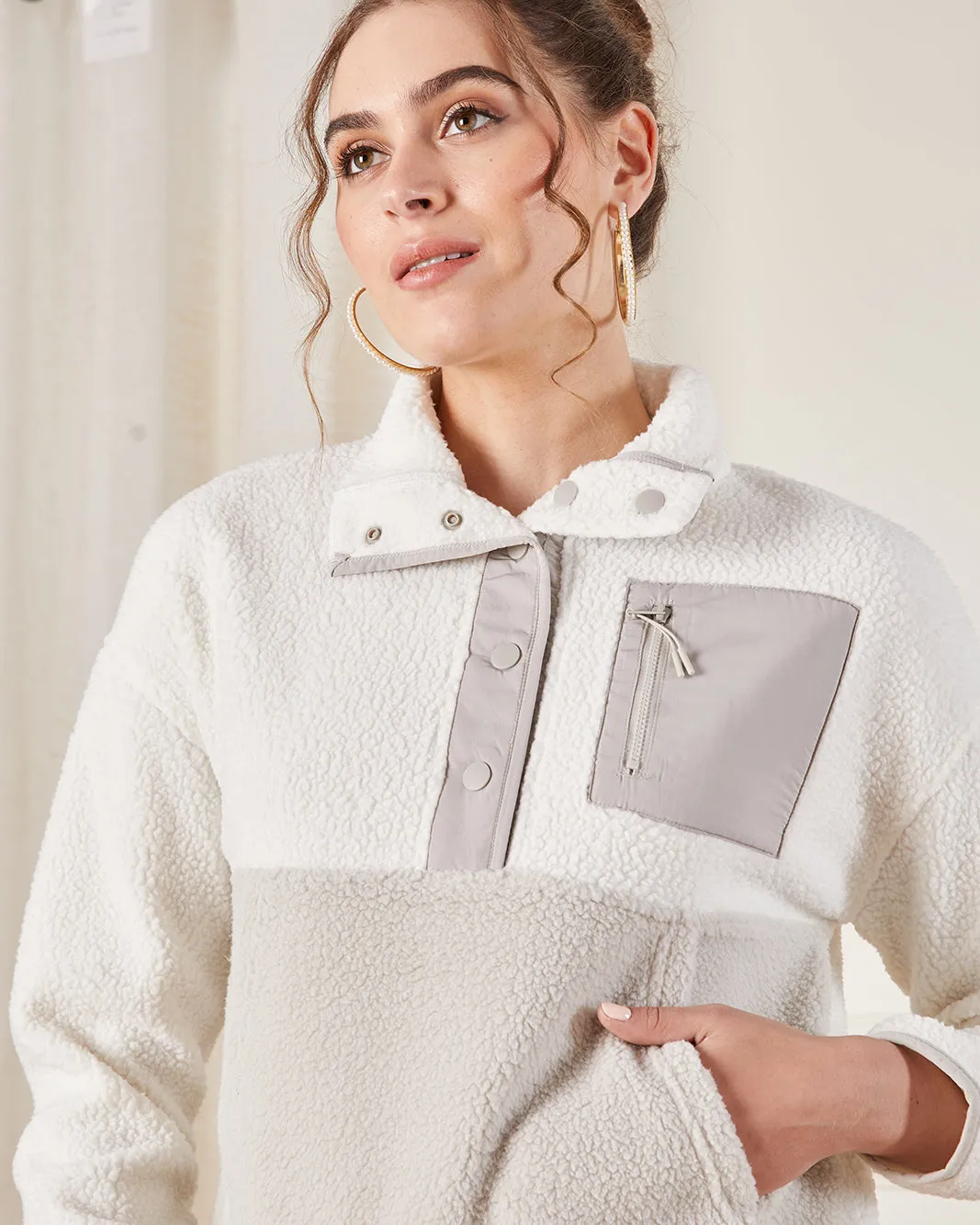 Women White And Grey Embellished Sweatshirt sold by Redtag product image thumbnail 4