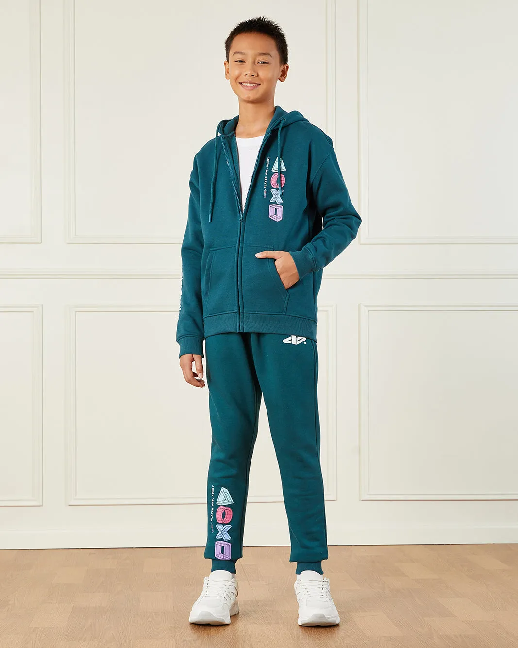 Senior Boys Green PlayStation Printed Active Pants sold by Redtag product image thumbnail 2