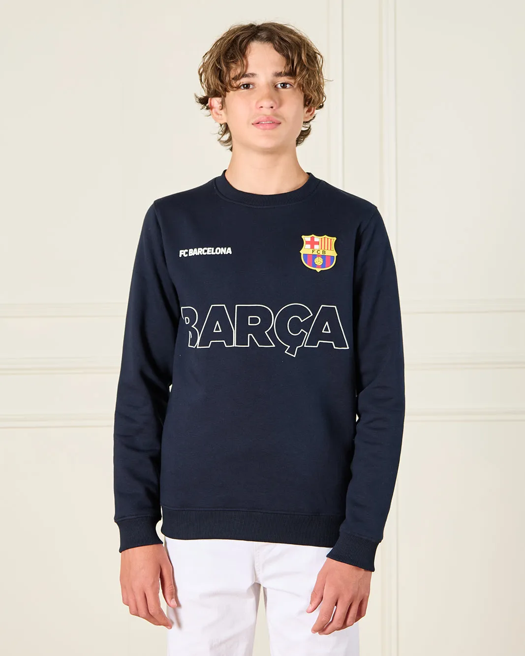 Senior Boys Navy Barca Sweatshirt sold by Redtag product image thumbnail 5