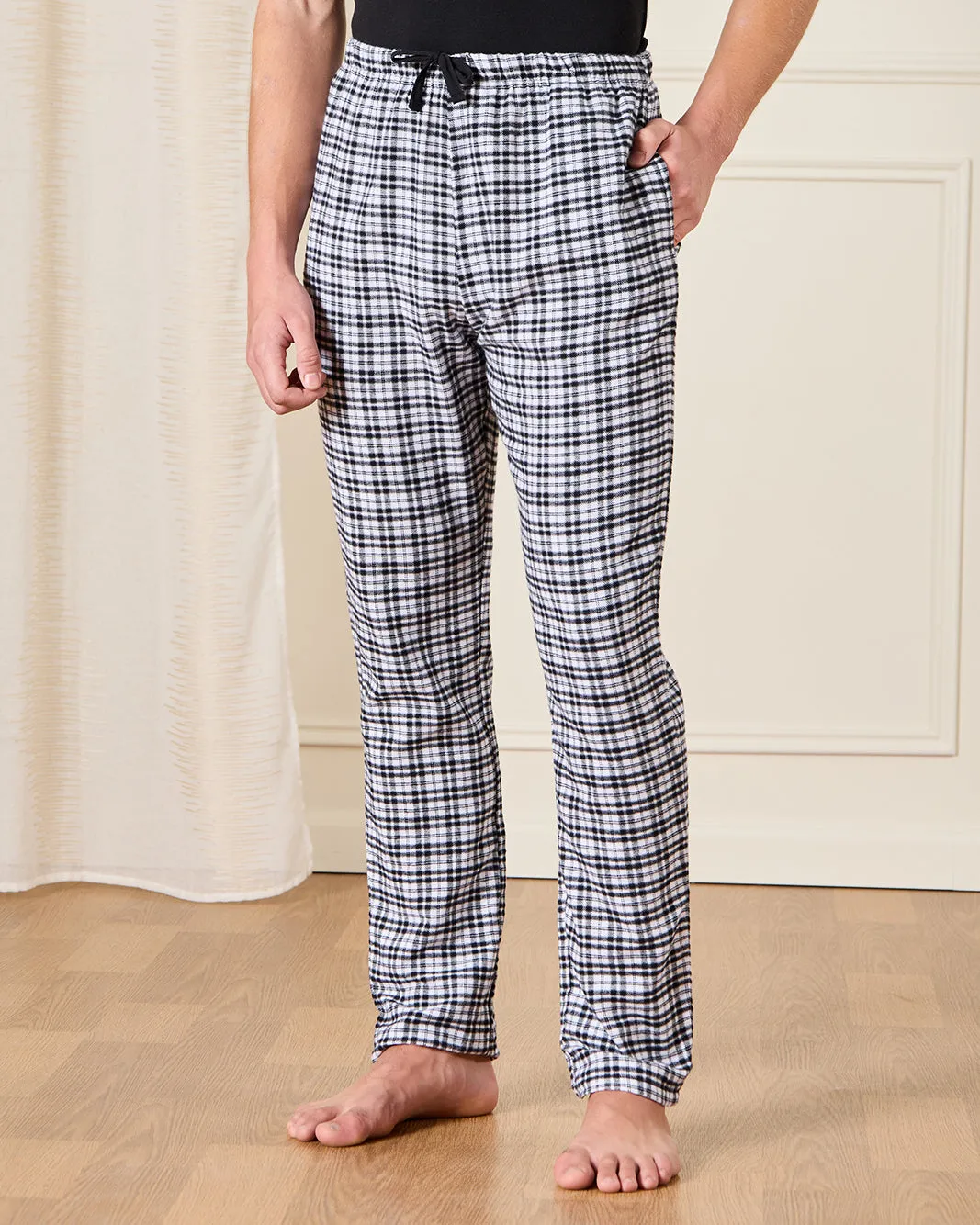 Senior Boys Black Checkered Pyjama Set (2 Piece) sold by Redtag product image thumbnail 3