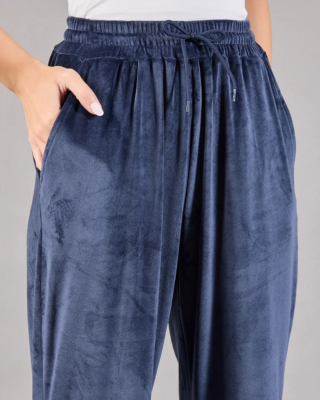 Women Navy Plain Jogger Pants sold by Redtag product image thumbnail 4