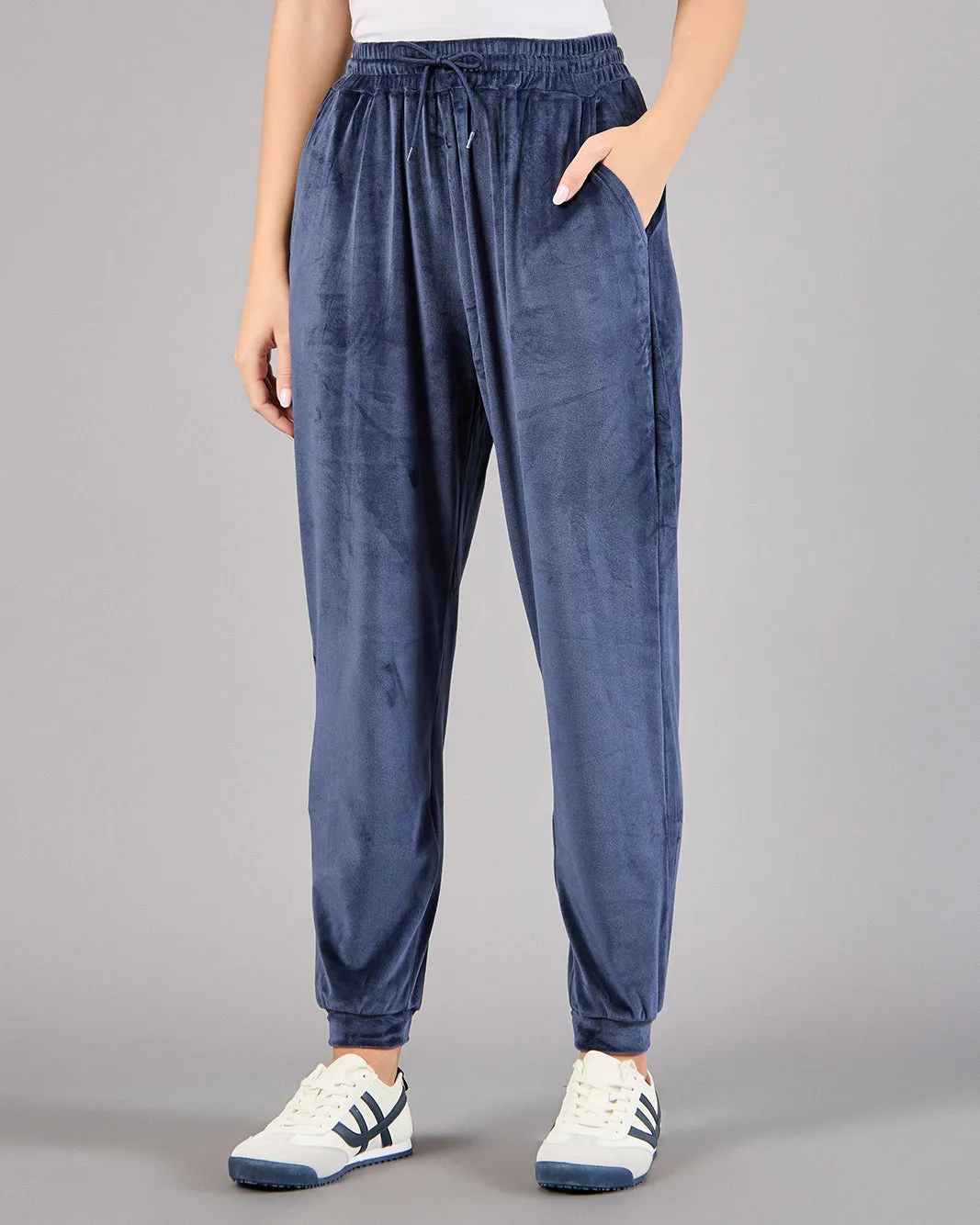 Women Navy Plain Jogger Pants sold by Redtag