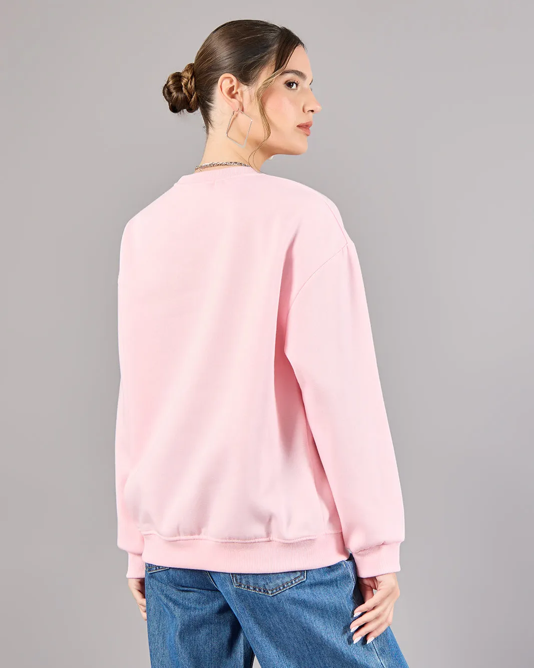 Women Pink Printed Sweatshirt sold by Redtag product image thumbnail 3
