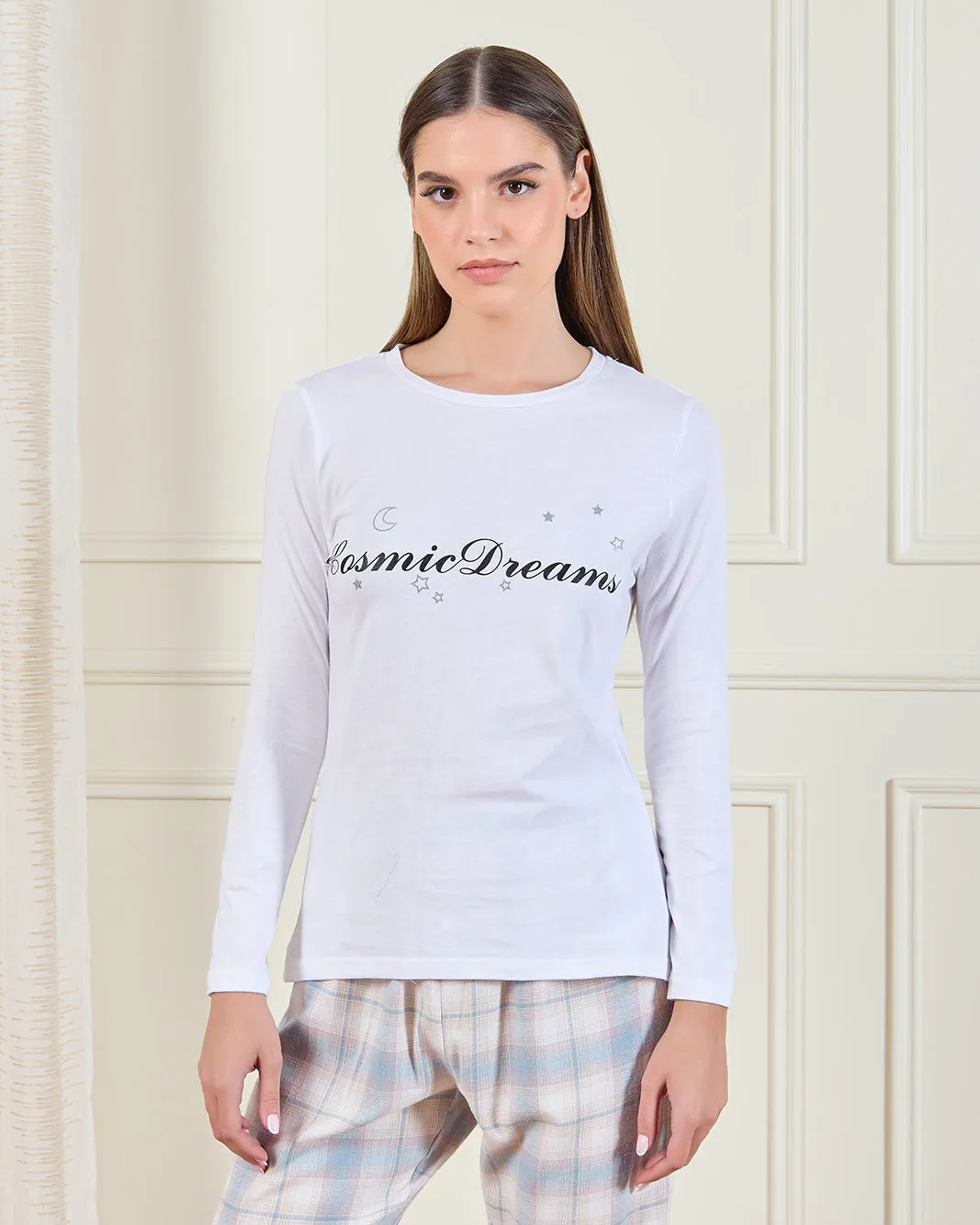 Women Assorted Checkered Pyjama Set (3 Piece) sold by Redtag product image thumbnail 3