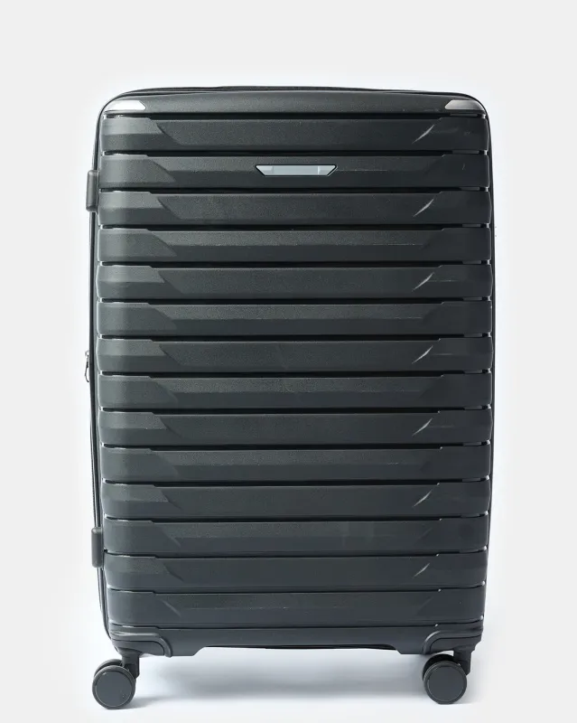 Black Textured Luggage Trolley (28 Inch) sold by Redtag