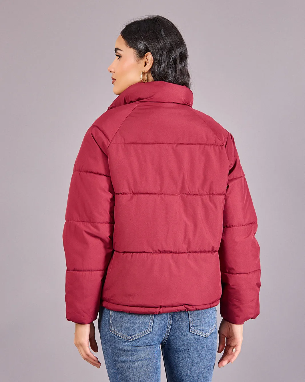 Women Red Padded Jacket sold by Redtag product image thumbnail 3