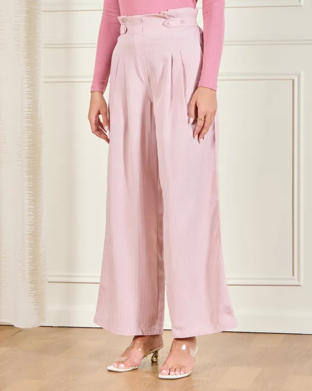 Women Pink Wide Leg Casual Trousers sold by Redtag