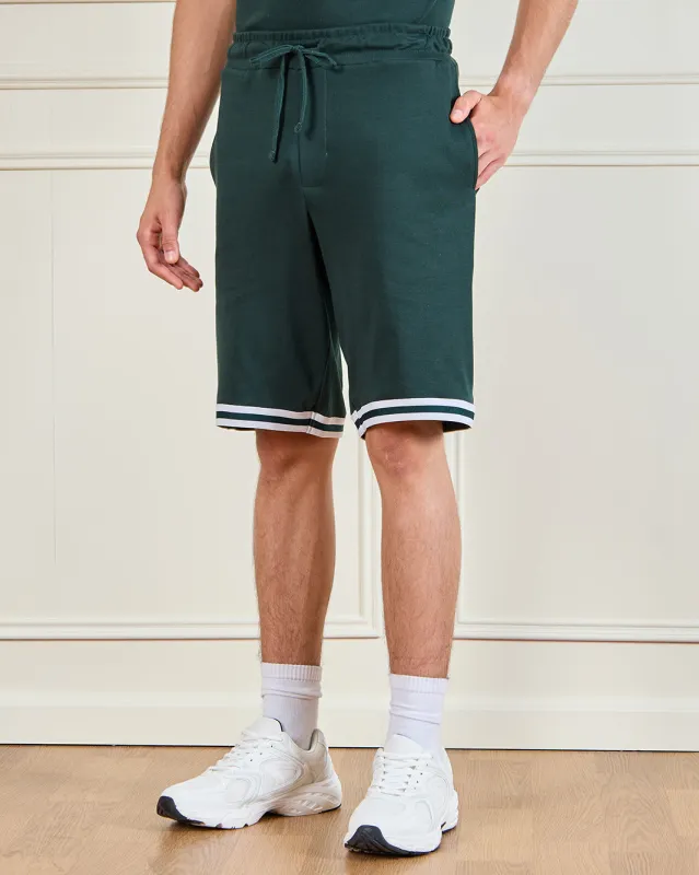 Men Green Sports Shorts sold by Redtag