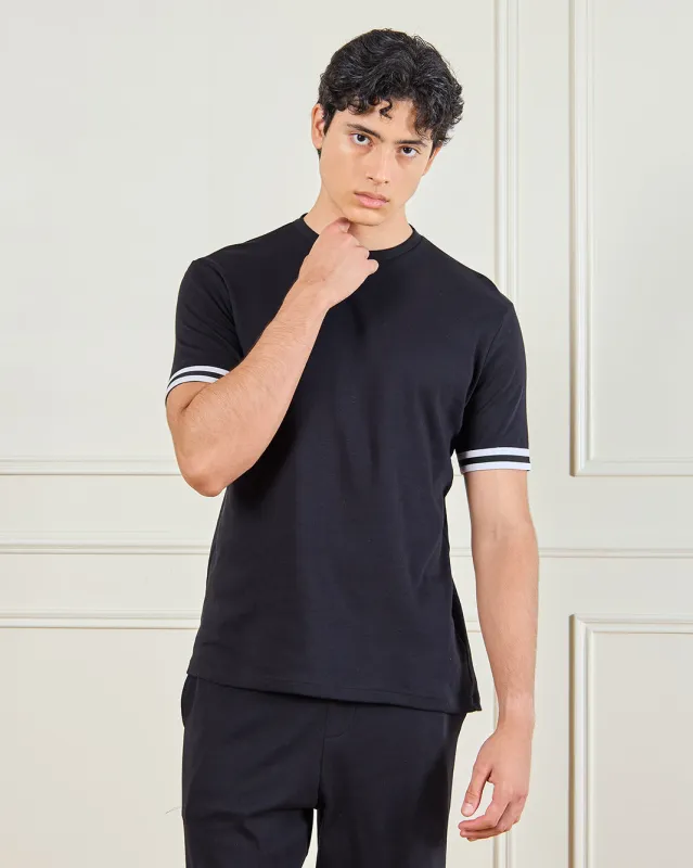 Men Black Sports T-Shirt sold by Redtag