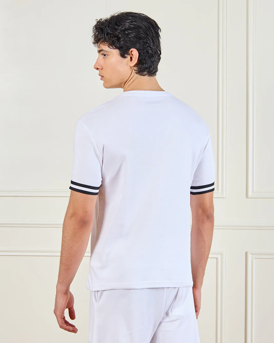 Men White Sports T-Shirt sold by Redtag product image thumbnail 3