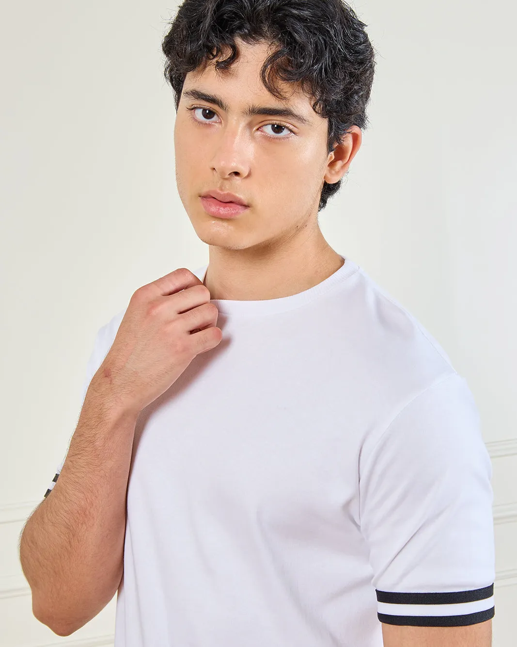 Men White Sports T-Shirt sold by Redtag product image thumbnail 4