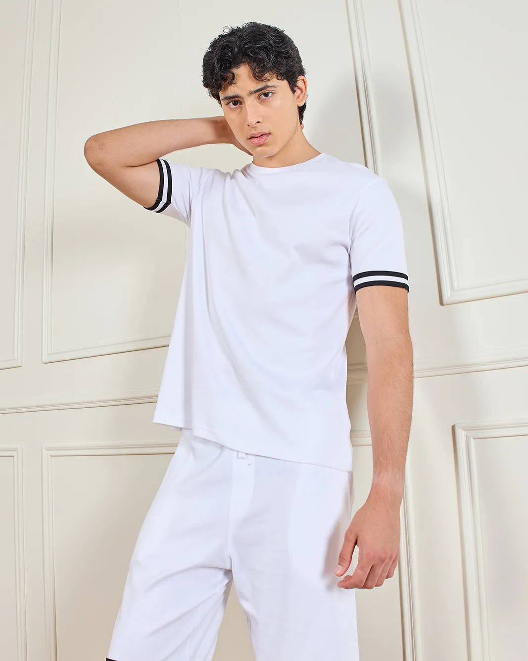 Men White Sports T-Shirt sold by Redtag product image thumbnail 5