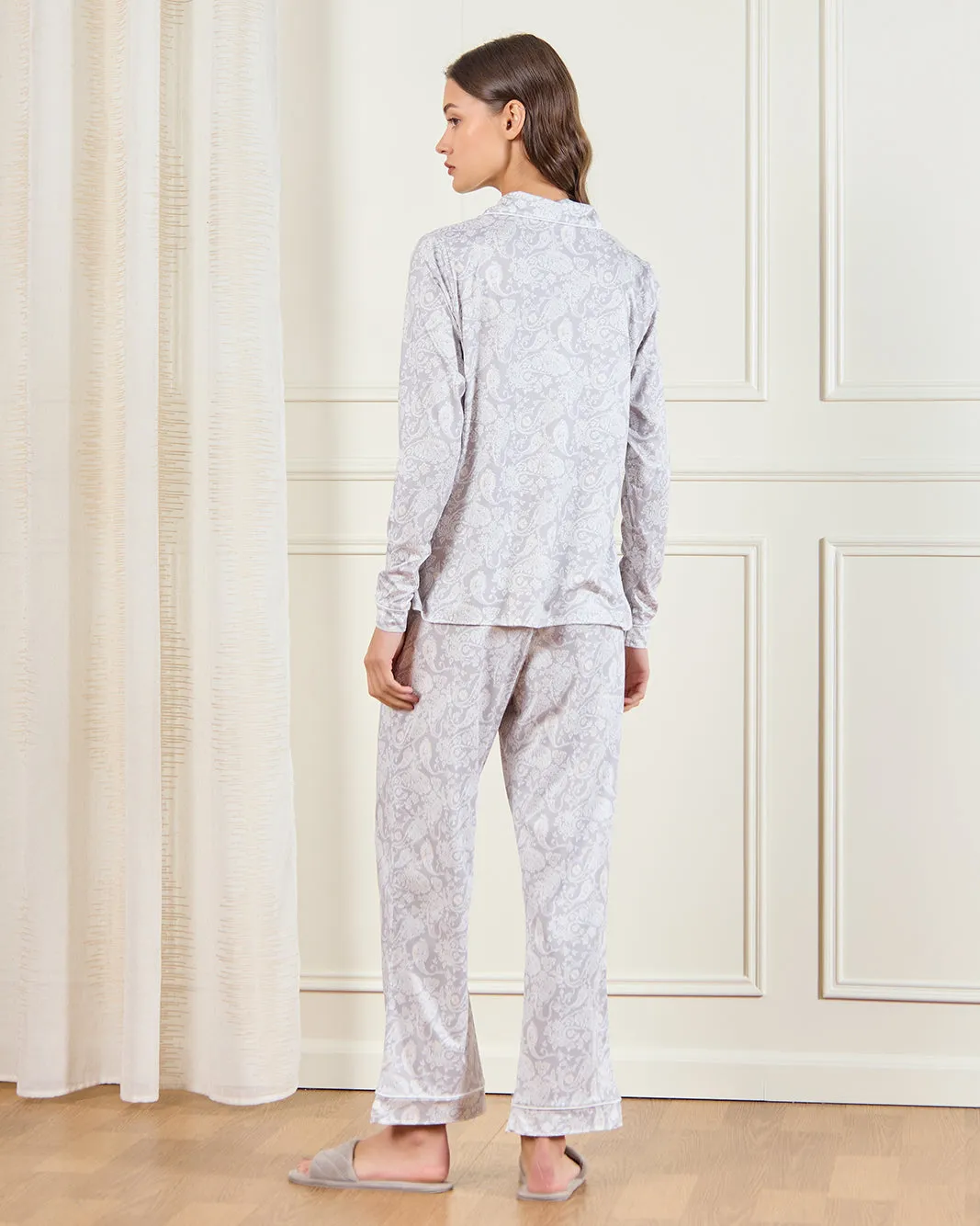 Women Ivory Printed Pajama Set (2 Piece) sold by Redtag product image thumbnail 5