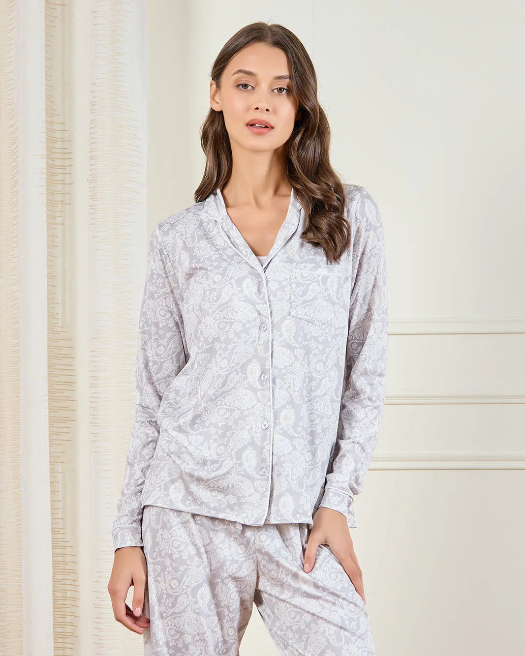Women Ivory Printed Pajama Set (2 Piece) sold by Redtag product image thumbnail 2