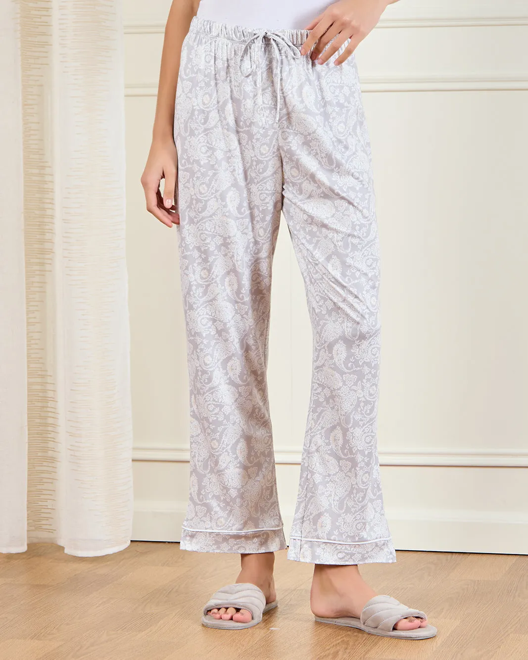 Women Ivory Printed Pajama Set (2 Piece) sold by Redtag product image thumbnail 3