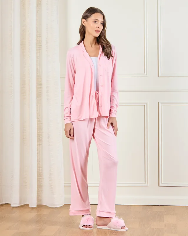 Women Pink Pajama Set (2 Piece) sold by Redtag