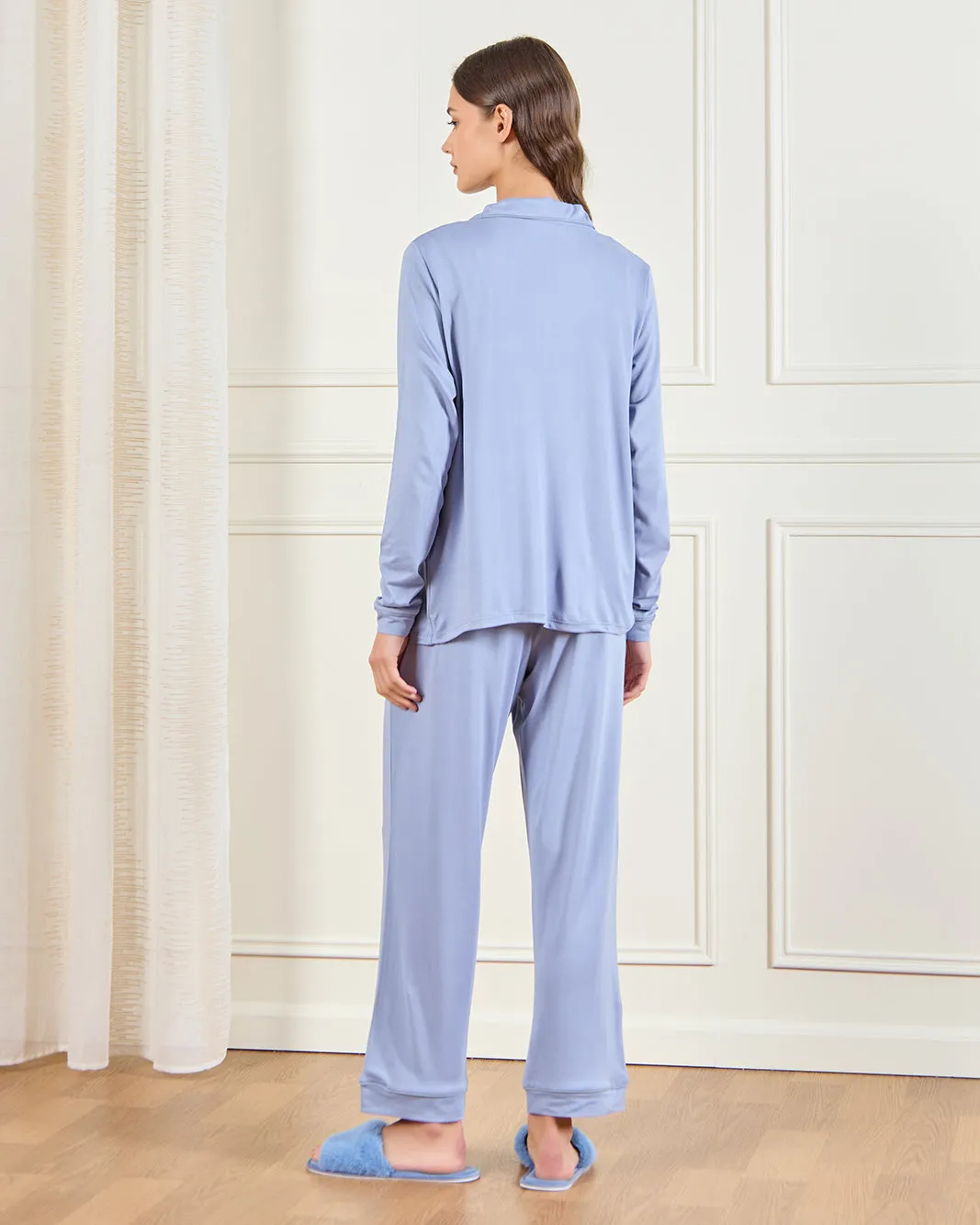 Women Blue Pajama Set (2 Piece) sold by Redtag product image thumbnail 5