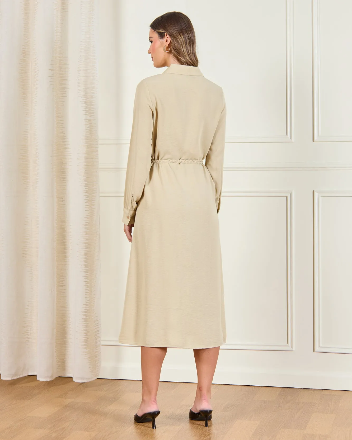 Women Beige Casual Dress sold by Redtag product image thumbnail 3