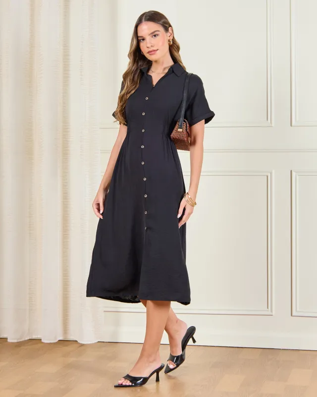 Women Black Casual Dress sold by Redtag