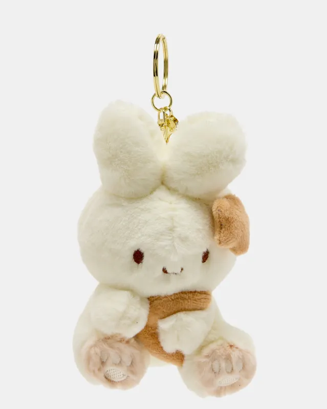 Beige Soft Bunny Plush Keychain sold by Redtag