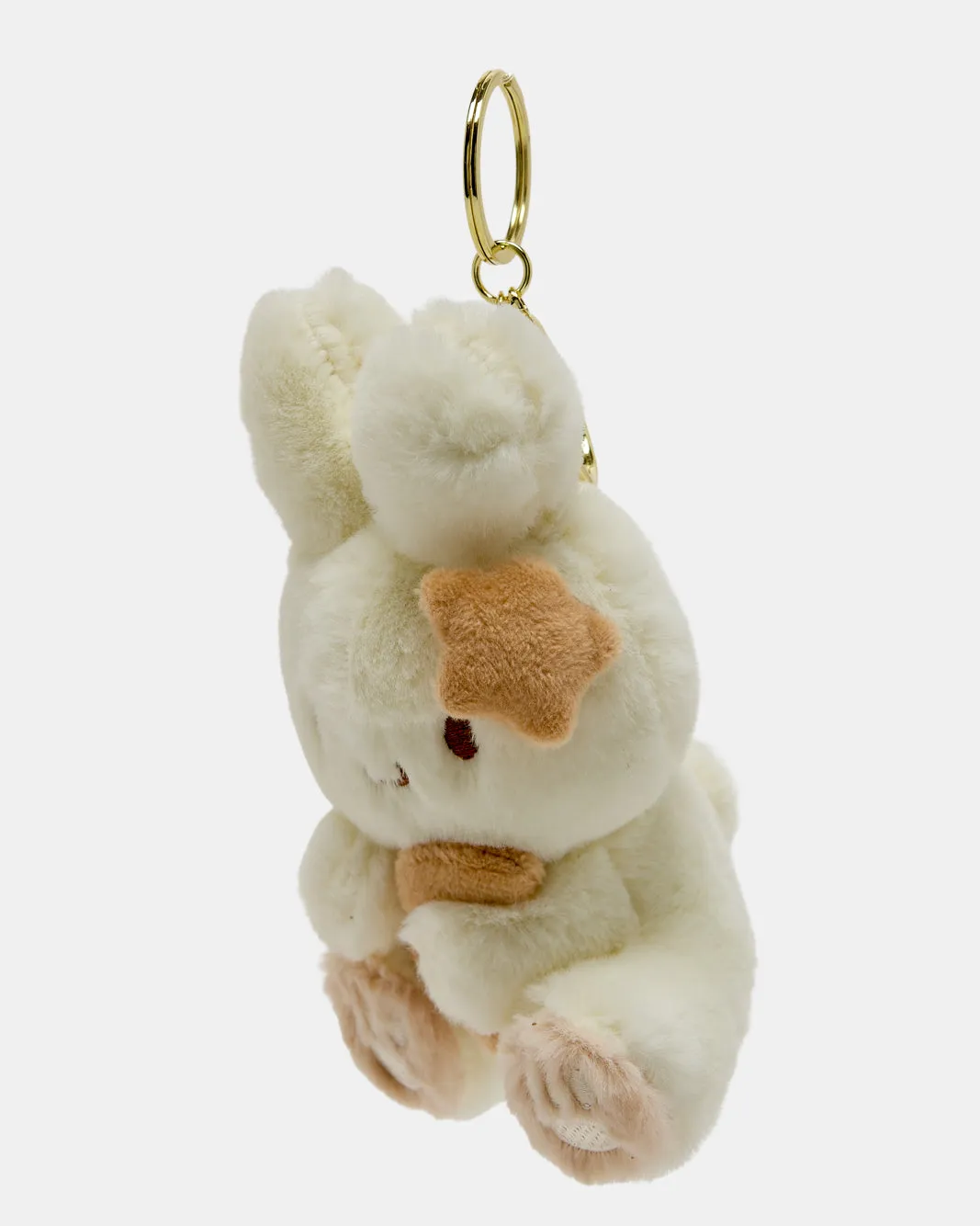 Beige Soft Bunny Plush Keychain sold by Redtag product image thumbnail 2