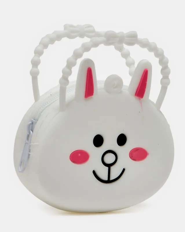 White Coin Pouch Keychain sold by Redtag