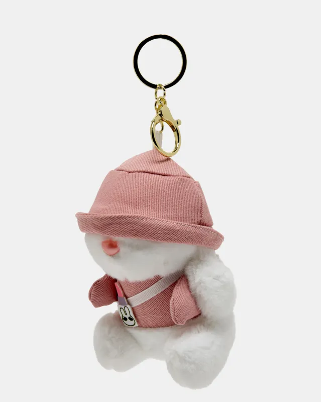 White Plush Bunny Key Ring sold by Redtag