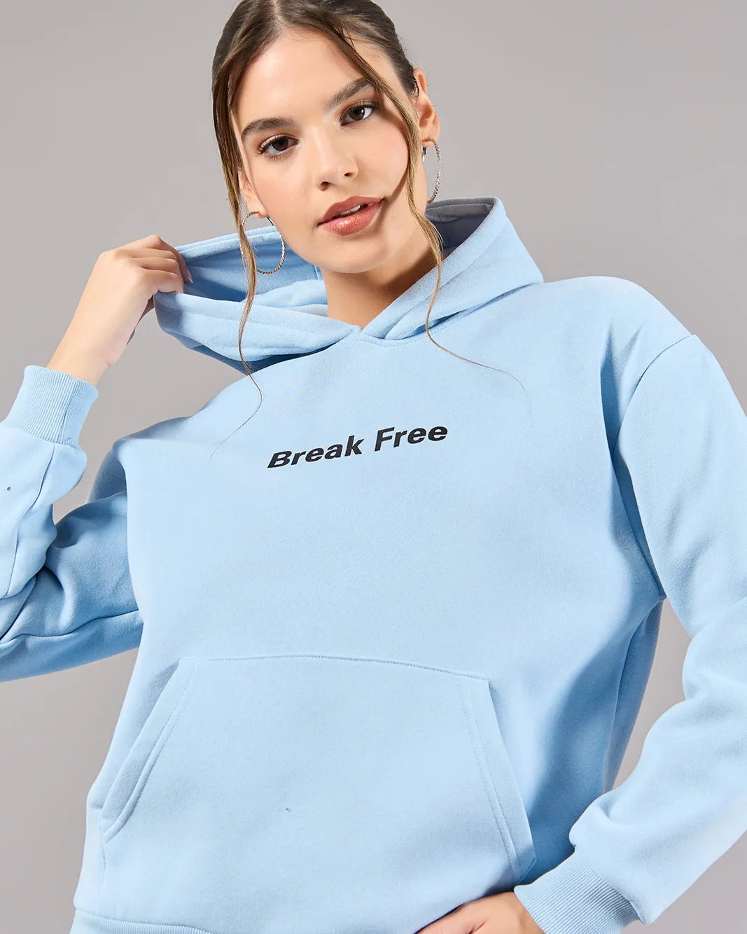 Women Blue Printed Sweatshirt sold by Redtag product image thumbnail 4