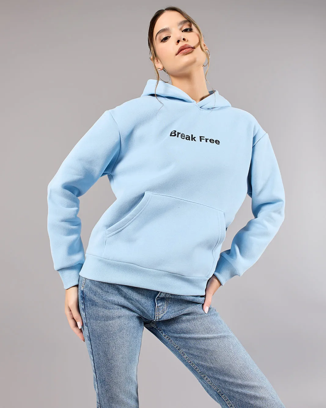 Women Blue Printed Sweatshirt sold by Redtag product image thumbnail 5