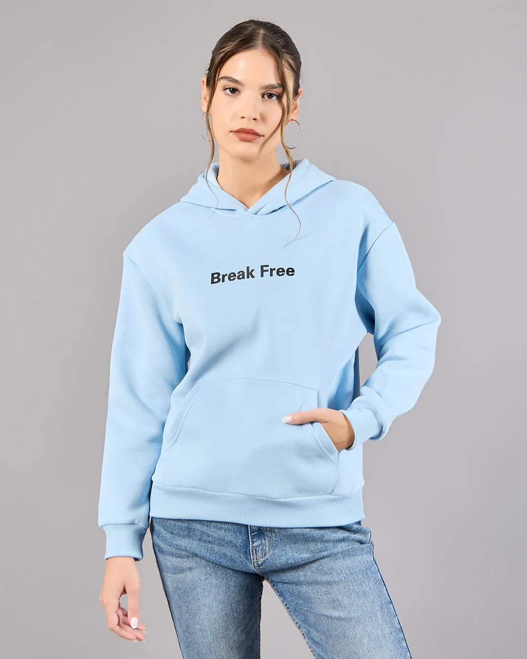 Women Blue Printed Sweatshirt sold by Redtag product image thumbnail 2